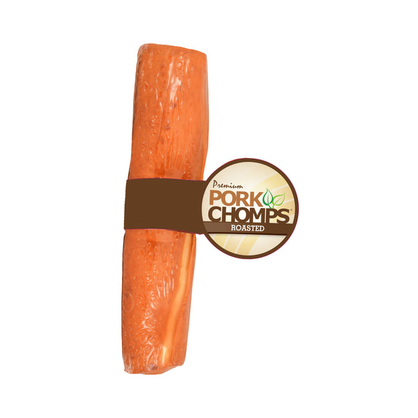 Pork Chomps 8inch Roasted Pork Skin Rolls, 1 count Dog Chew Petsense