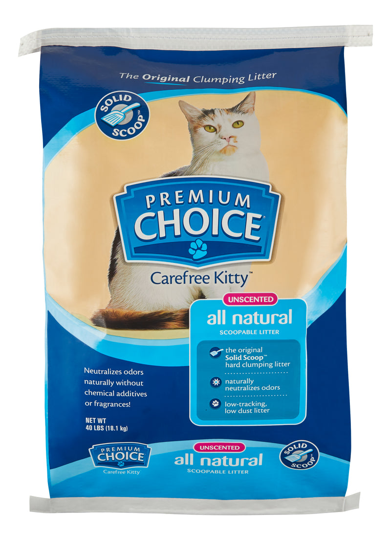 Premium Choice Unscented Scoopable Cat Litter