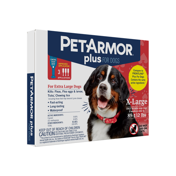 PetArmor Plus Flea & Tick Topical Dog 89132LB 3CT Petsense