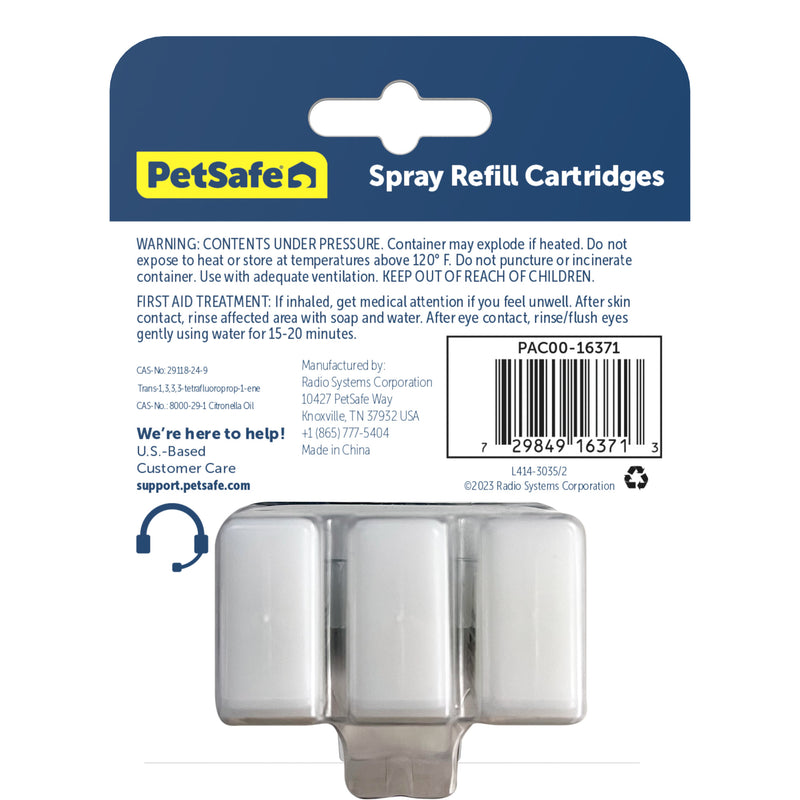 PetSafe® Spray Refill Cartridge, Citronella, 3-Pack
