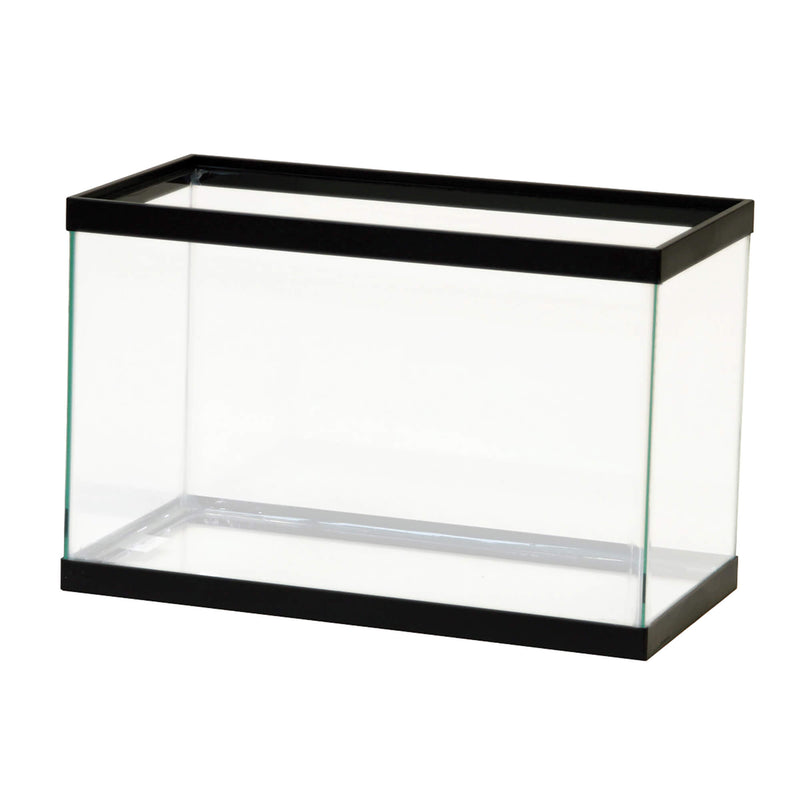 Aqueon Standard Glass Rectangle Aquarium Clear Silicone Black - 5.5 Gallon