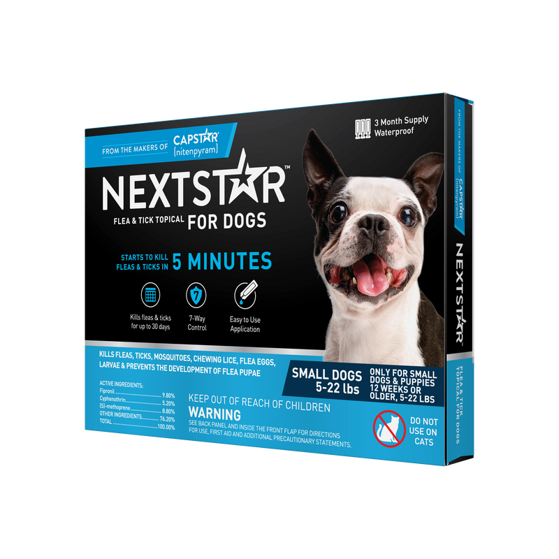 Nextstar Flea & Tick Topical Dog 5-22LB 3CT
