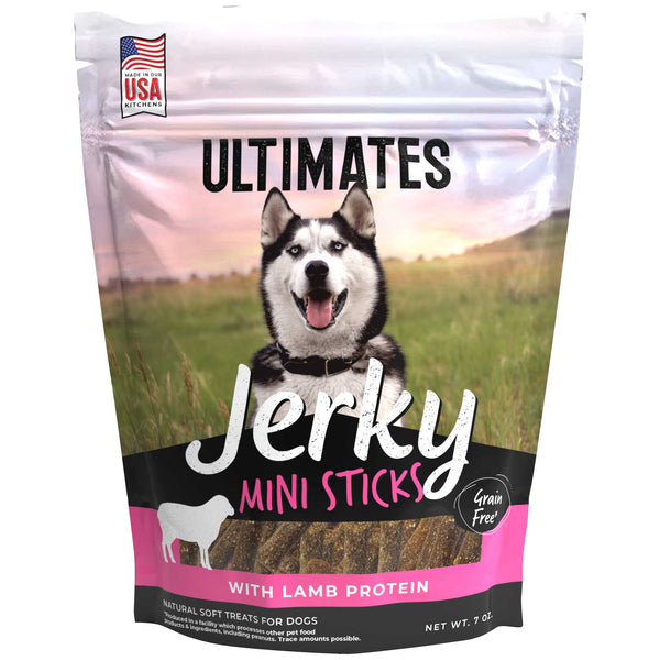 Ultimates Jerky Lamb Mini Sticks GrainFree Dog Treats Petsense