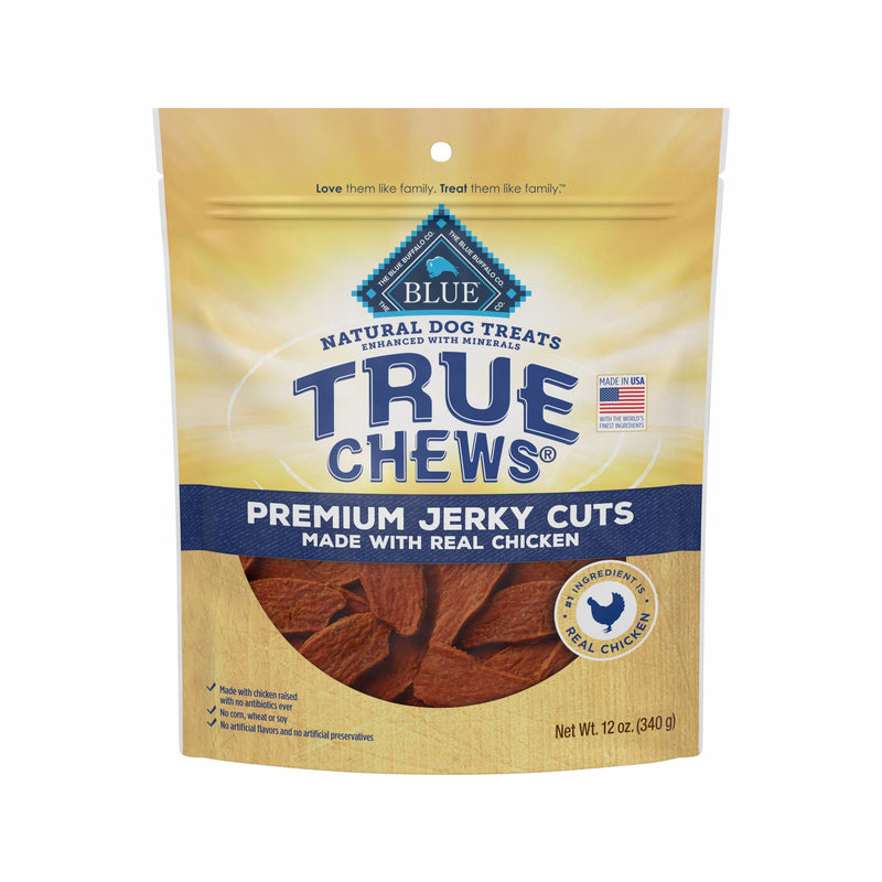 Blue Buffalo True Chews Premium Jerky Cuts Natural Dog Treats, Chicken 12oz.