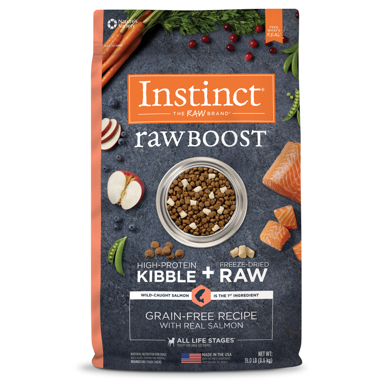 Instinct Raw Boost Salmon Dry Dog Food, 19 lb. Bag