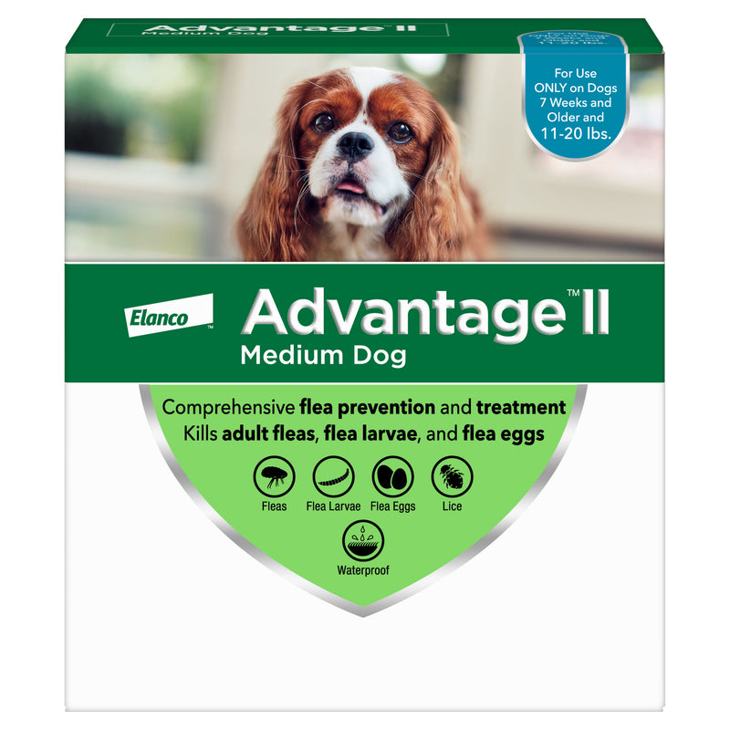 Advantage II Medium Dog Vet-Recommended Flea Treatment & Prevention | Dogs 11-20 lbs.
