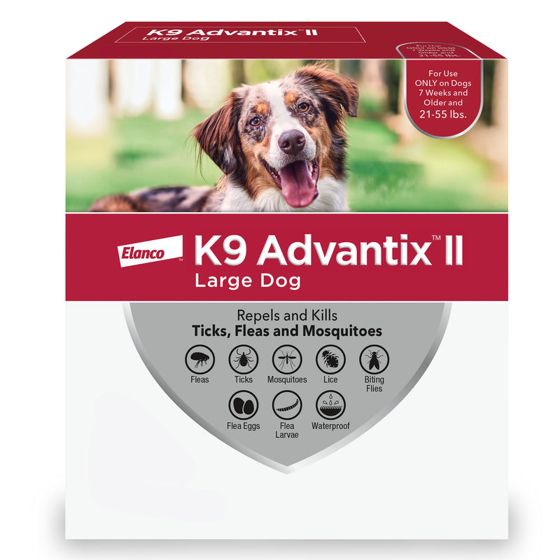 K9 Advantix II Large Dog Vet-Recommended Flea, Tick & Mosquito Treatment & Prevention | Dogs 21 - 55 lbs.