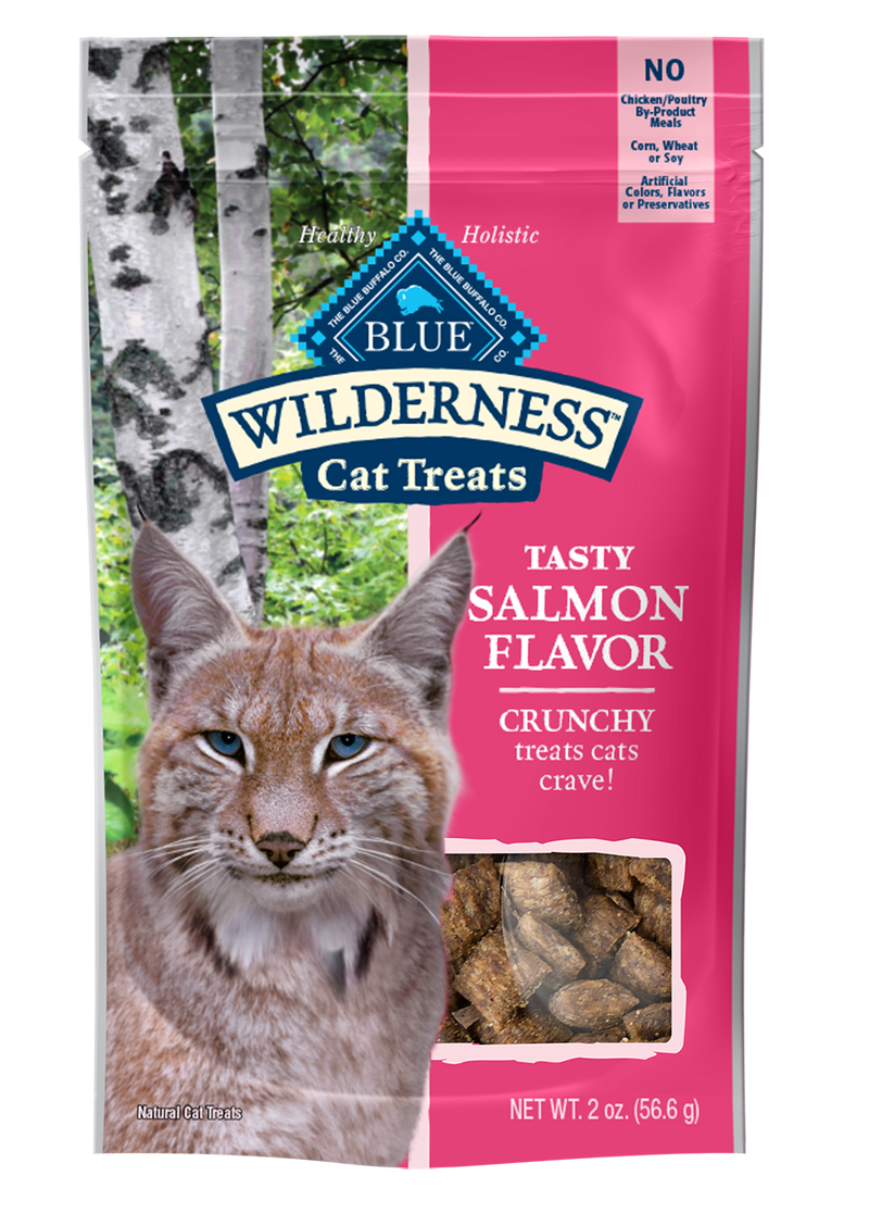 Blue Buffalo Wilderness Crunchy Cat Treats, Salmon 2 oz. Bag