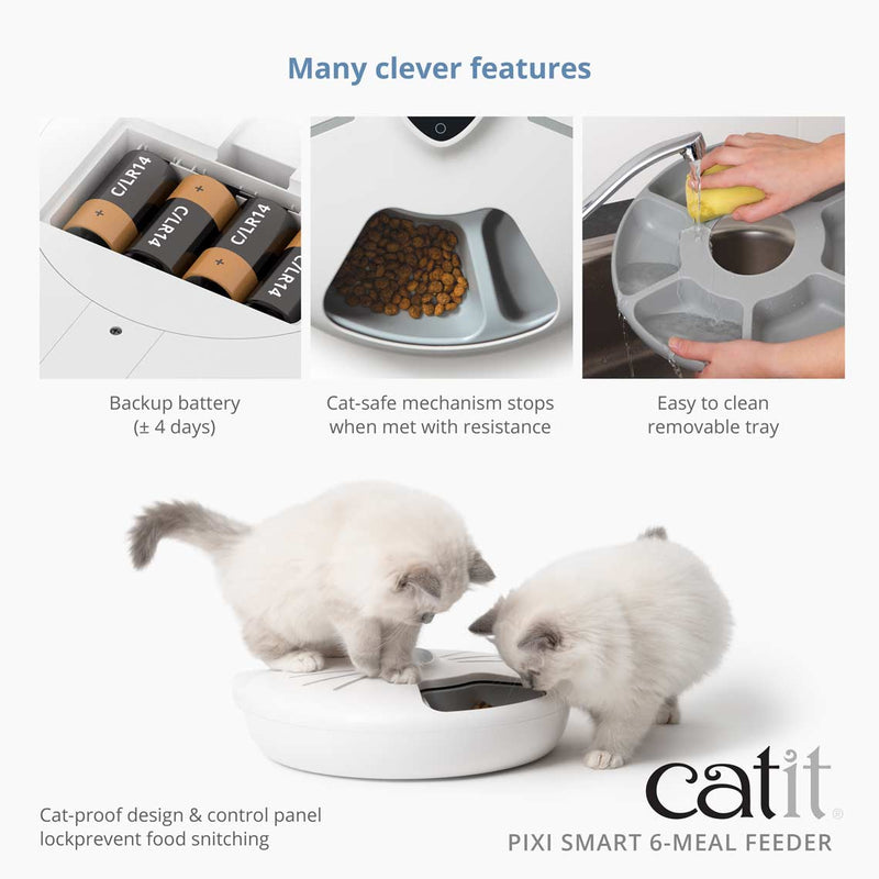 Catit Pixi Smart 6-Meal Feeder Features