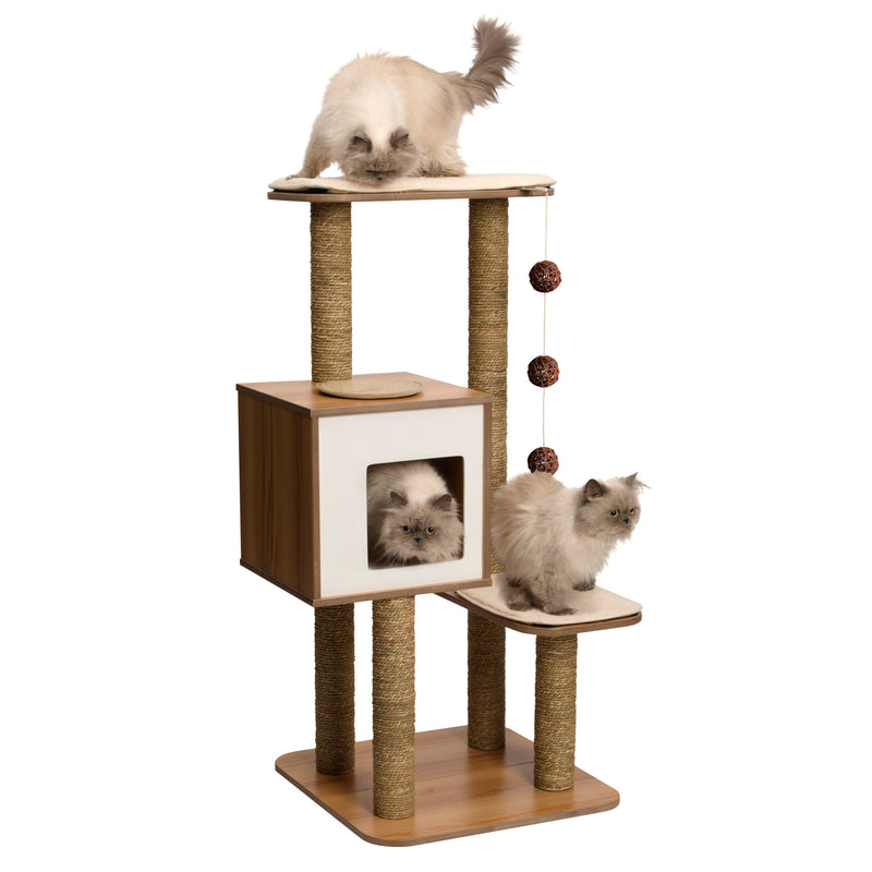Catit Vesper Cat Furniture, V-High Base, Walnut