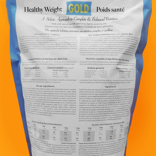Fromm Gold Healthy Weight Dry Cat Food – Petsense