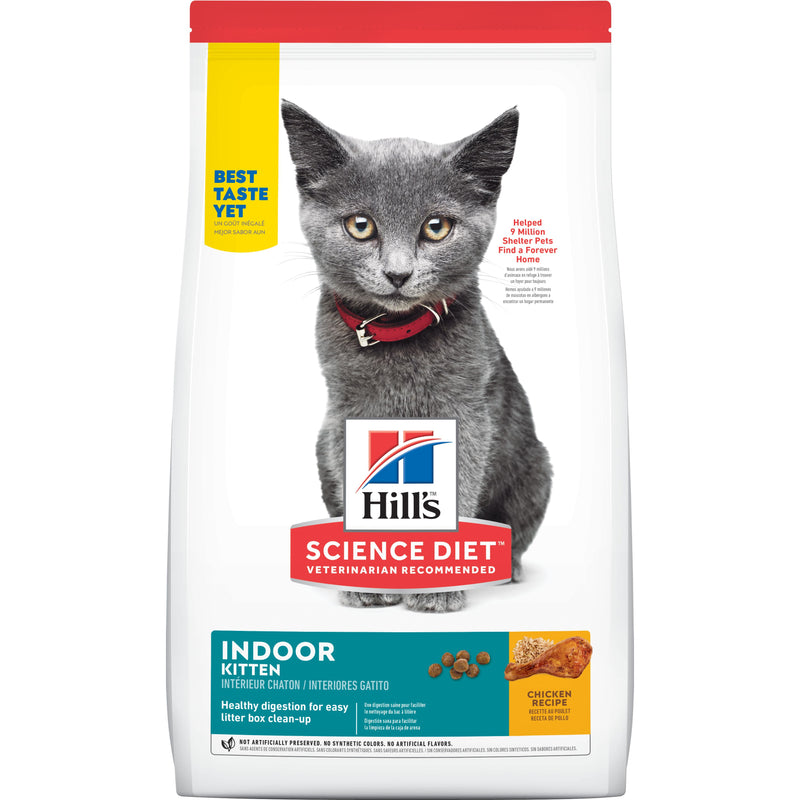 Hill's Science Diet Kitten Indoor Dry Cat Food, Chicken Recipe