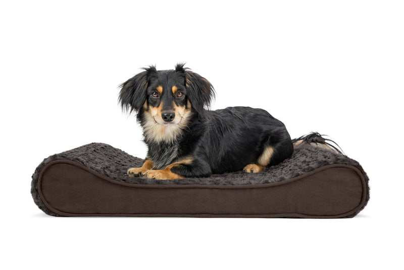 FurHaven Ultra Plush Luxe Lounger Orthopedic Dog Bed - Medium, Chocolate
