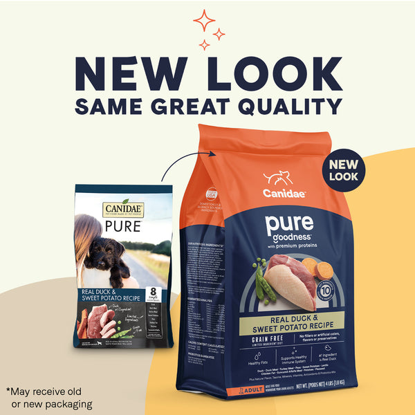 Canidae Grain Free PURE Duck Sweet Potato Recipe Dry Dog Food
