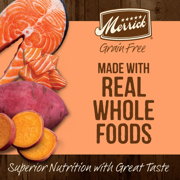 Merrick Grain Free Real Salmon Sweet Potato Recipe Dry Dog Food