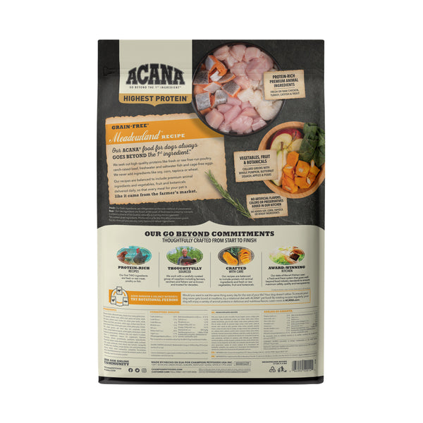 ACANA Regionals Meadowland Formula Grain Free Dry Dog Food Petsense