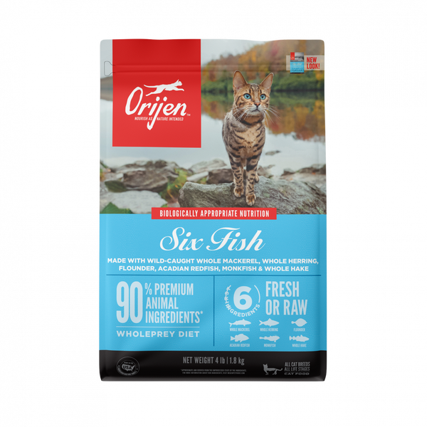 94.1 the fish.net ORIJEN Grain Free Six Fish Dry Cat Food – Petsense