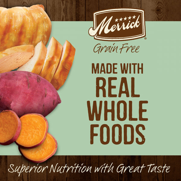 Merrick Grain Free Senior Real Chicken Sweet Potato Recipe Dry