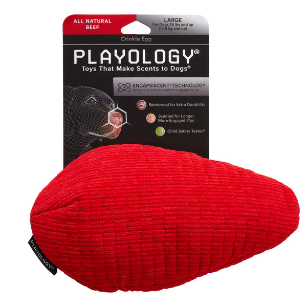Playology Plush Crinkle Disk Peanut Butter Scented Dog Toy – Petsense