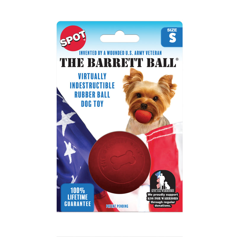 The Barrett Ball Virtually Indestructible Rubber Ball Dog Toy 2.5in