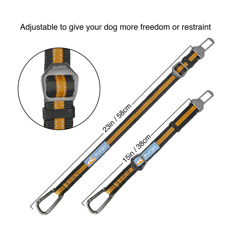 adjustable to give your dog more freedom or restraint.  23in or 15in