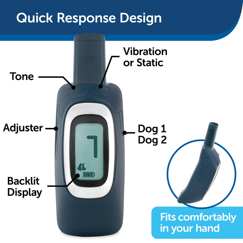 PetSafe 900 Yard Remote Training Collar – Choose from Tone, Vibration, or 15 Levels of Static Stimulation – Longest Range Option for Training Off Leash Dogs – Waterproof and Durable – Rechargeable