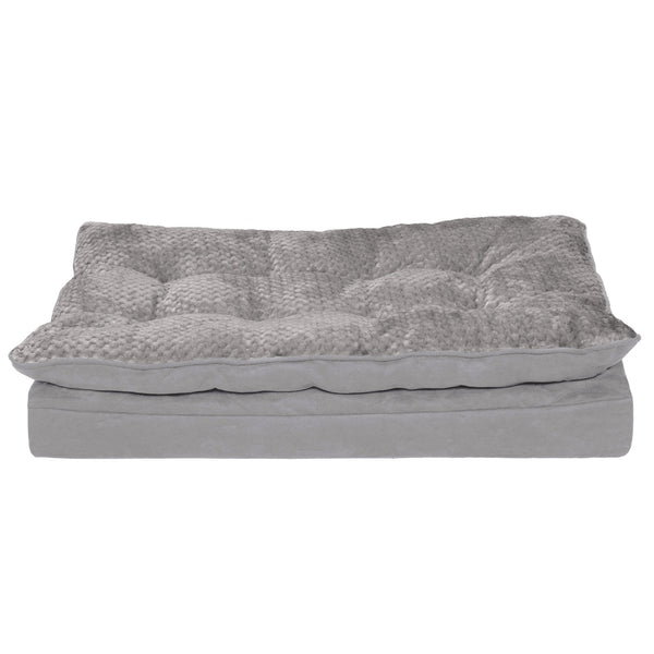 FurHaven Minky Faux Fur & Suede Pillow-Top Orthopedic Dog Bed - Medium –  Petsense