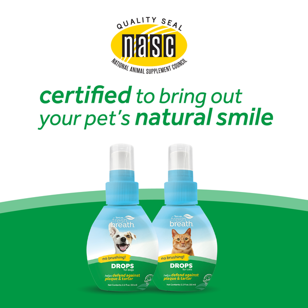 TropiClean Fresh Breath Oral Care Drops for Dogs Dog Breath