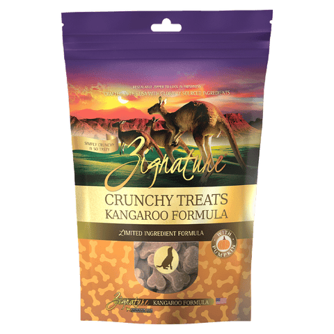 Zignature Kangaroo Biscuit Crunchy Treat For Dog, 12oz