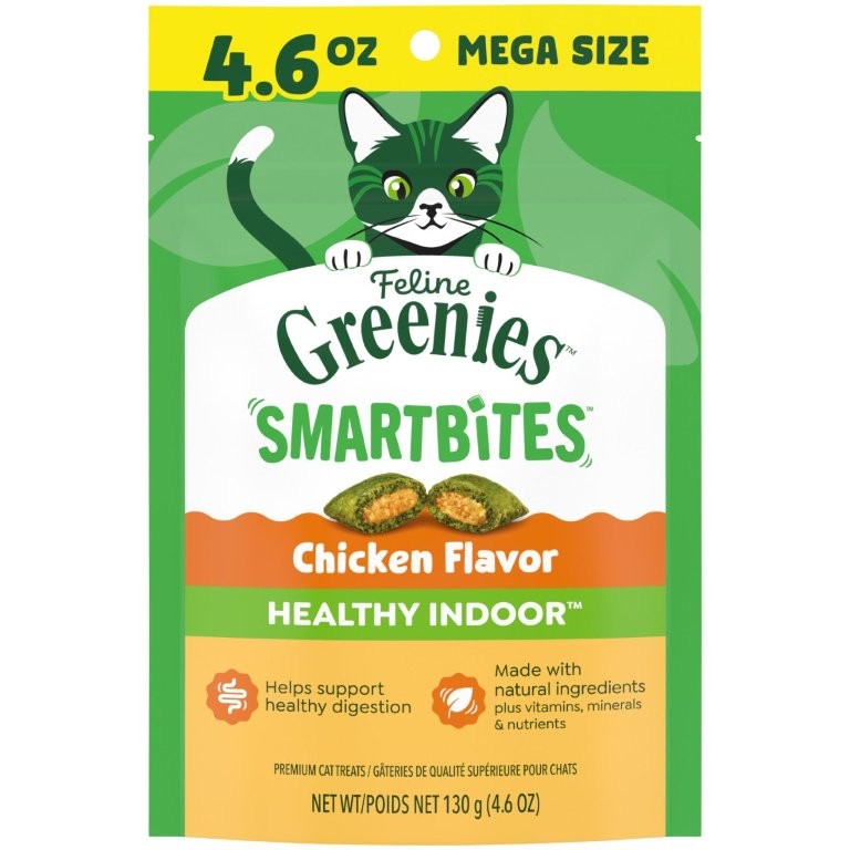 Greenies Smartbites Hairball Control Chicken Cat Treats