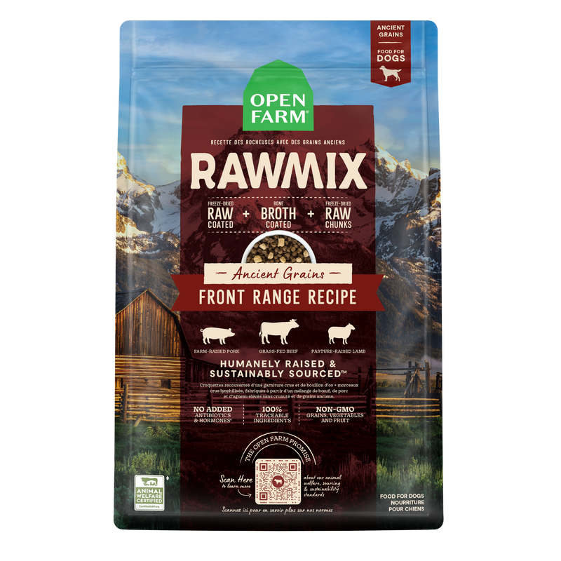 Open Farm RawMix Front Range Ancient Grains Dog Kibble, 20lbs