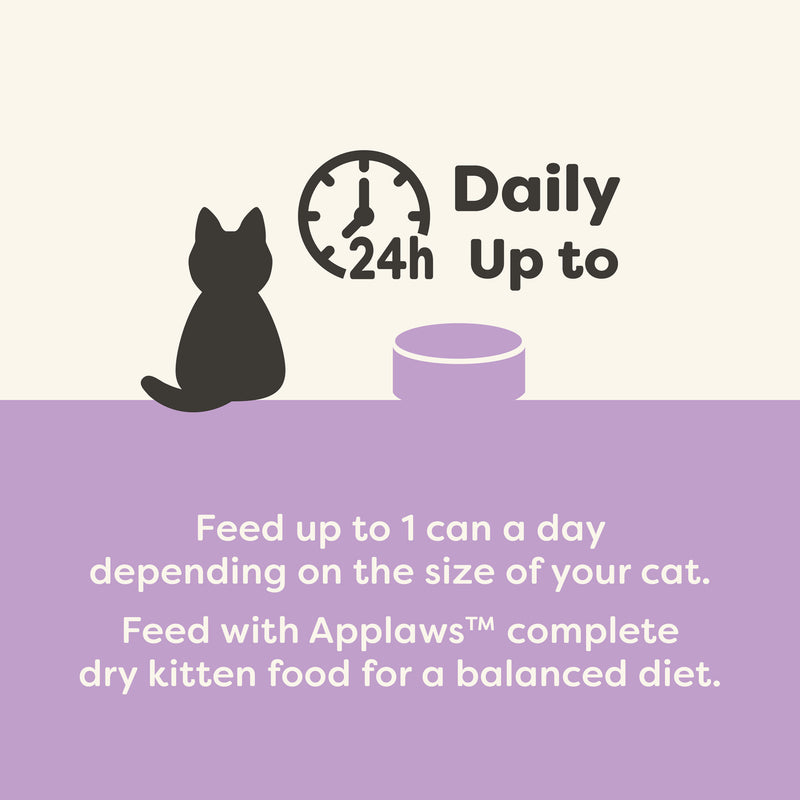 Applaws Kitten Chicken Breast Recipe in Broth Wet Cat Food 2.47oz Can