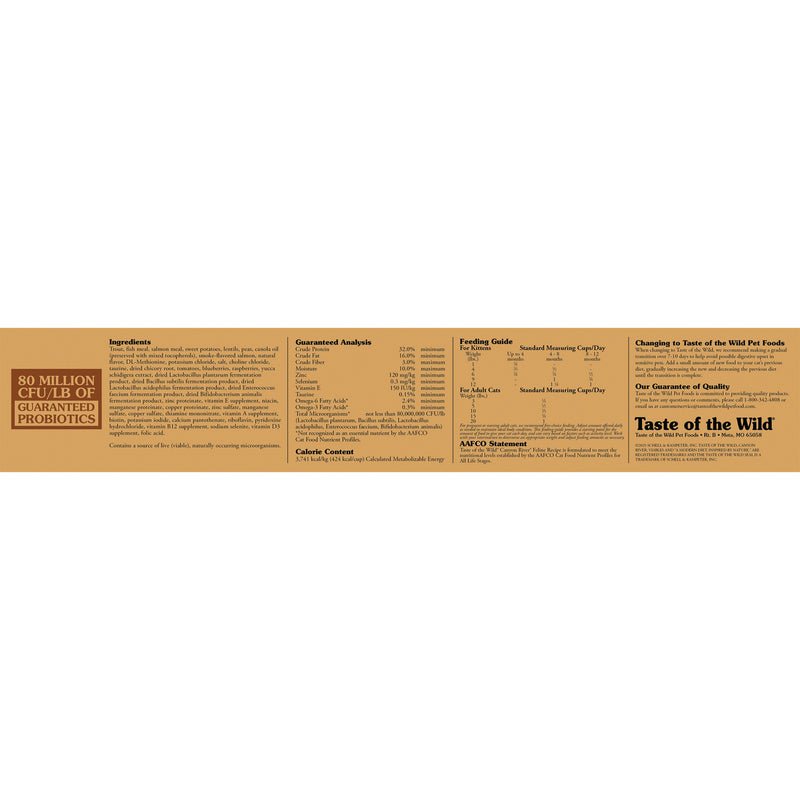 Taste of the Wild Canyon River Feline Recipe with Trout & Smoke-Flavored Salmon Dry Cat Food