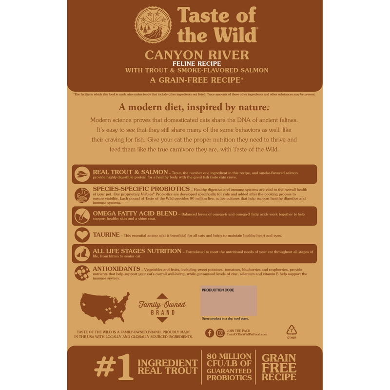 Taste Of The Wild Canyon River Dry Cat Food