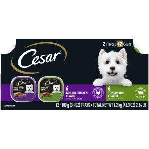 Cesar Chicken &  Sirloin 3.5oz 12ct Pack