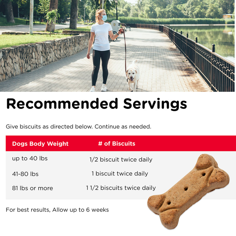 Nutri-Vet Hip & Joint Biscuits for Dogswith 300mg Glucosamine,  4 lb