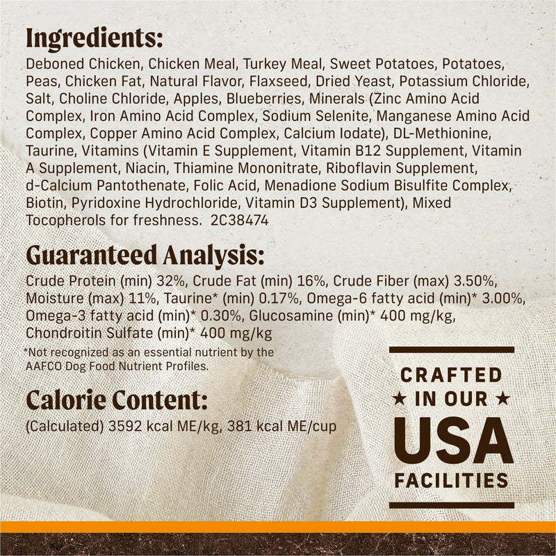 Merrick Premium Grain Free Dry Adult Dog Food, Wholesome And Natural Kibble With Real Chicken And Sweet Potato