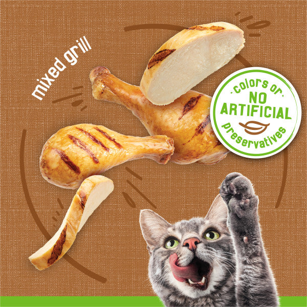 Purina Friskies Canned Wet Cat Food, Pate Mixed Grill, High Protein, Essential Vitamins and Minerals - 5.5 oz. Can