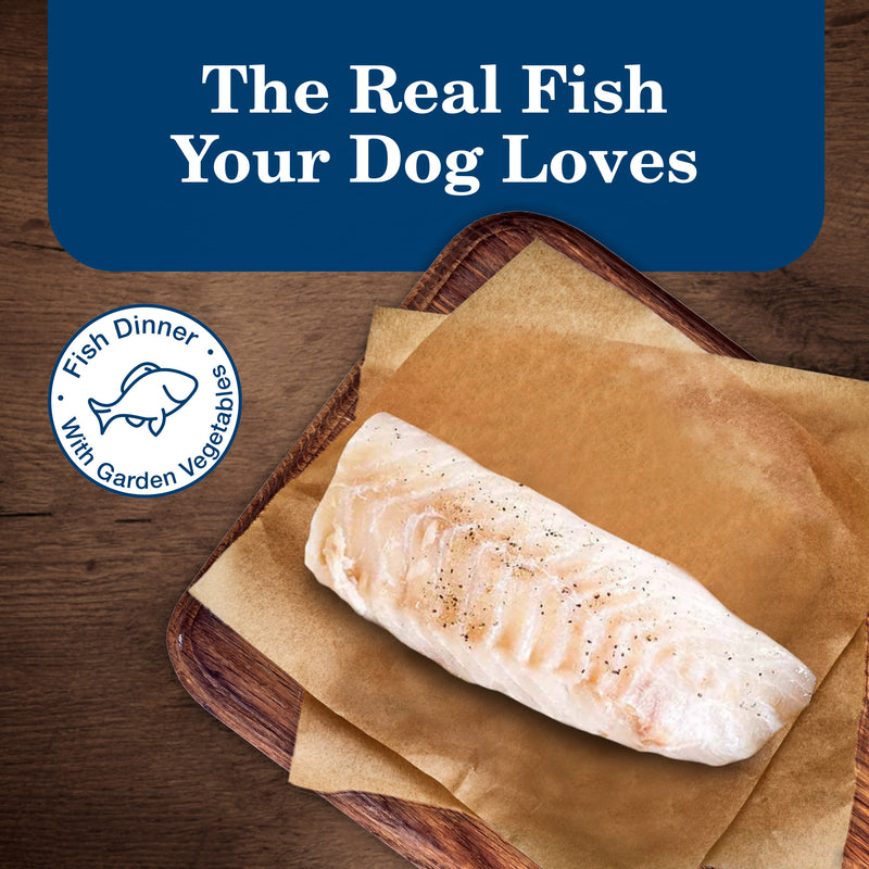 Blue Buffalo Homestyle Recipe Adult Wet Dog Food, Made with Natural Ingredients, Fish and Sweet Potato Dinner, 12.5-oz. Can