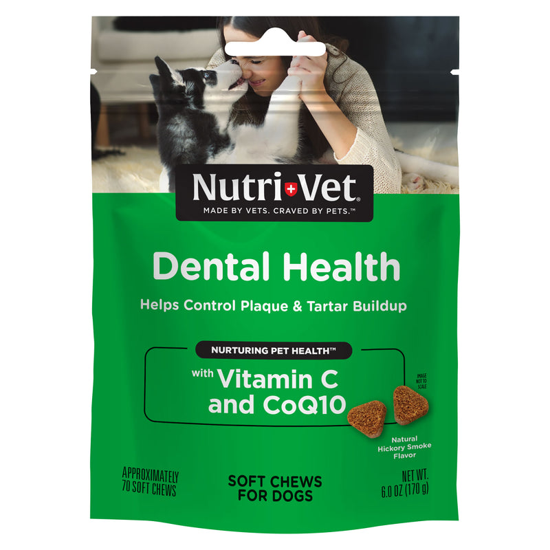 Nutri-Vet Dental Health Soft Chews For Dogs 70 Count