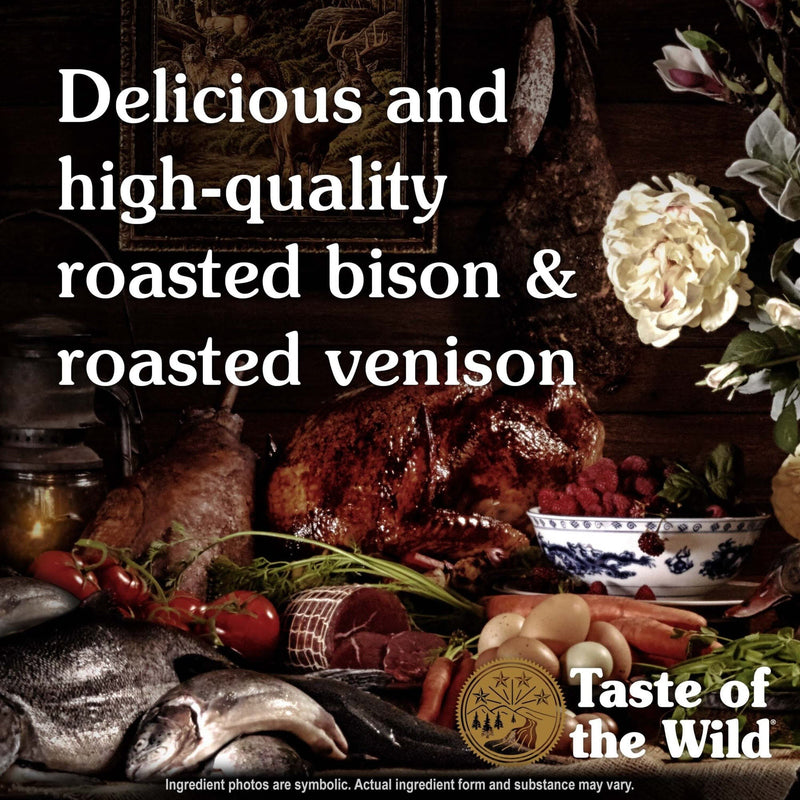 Taste of the Wild High Prairie Puppy Recipe with Roasted Bison & Roasted Venison Dry Dog Food