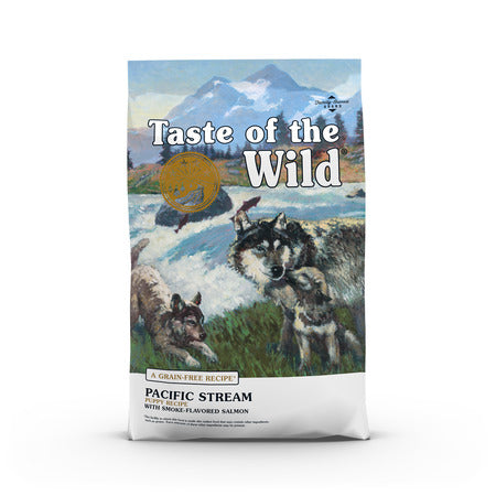 Taste of the Wild Pacific Stream Puppy Recipe with Smoke-Flavored Salmon Dry Dog Food