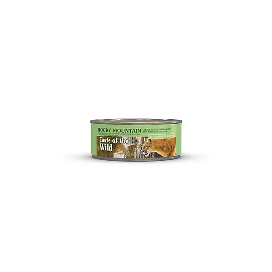 Taste of the Wild Rocky Mountain Adult Salmon and Venison in Gravy Wet Cat Food, 5.5 oz.