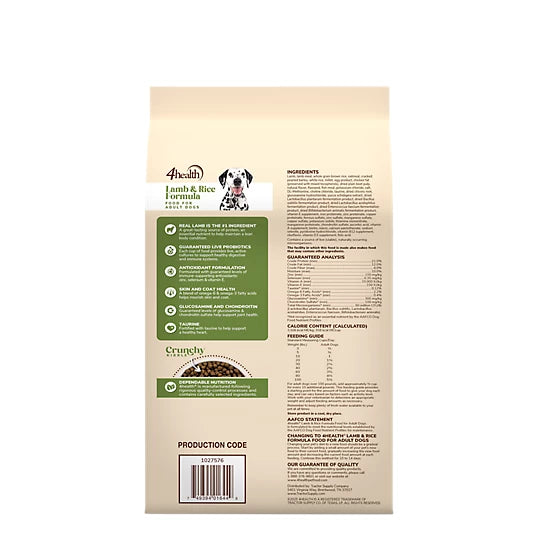 4health with Wholesome Grains Lamb & Rice Formula Adult Dry Dog Food