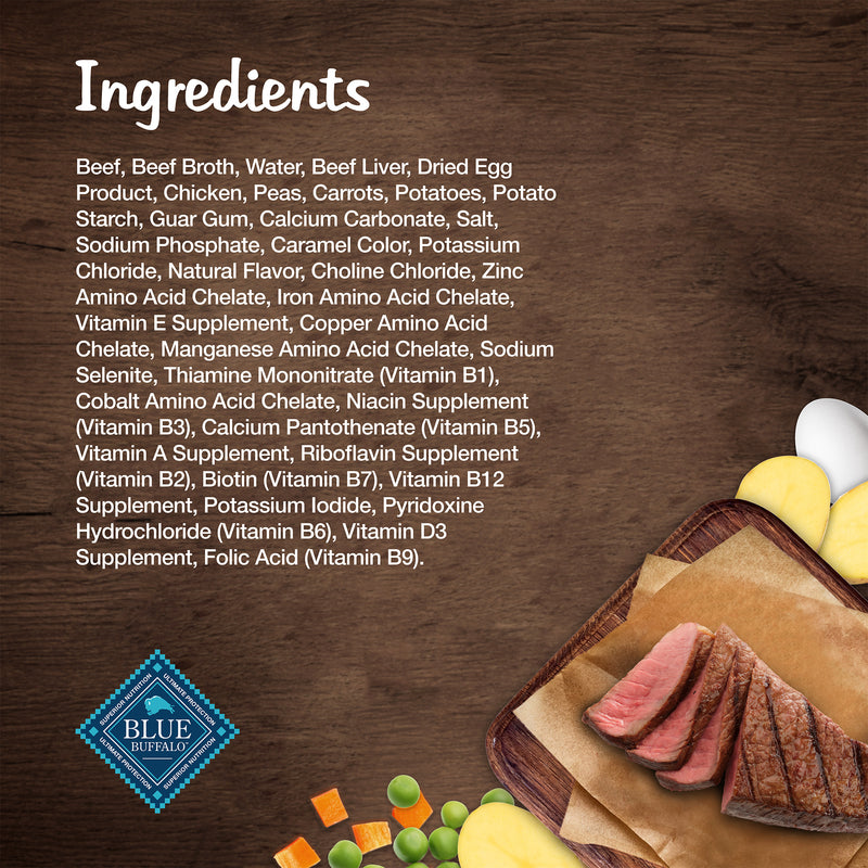 Blue Buffalo Blue's Stew Grain-Free Wet Dog Food, Made with Natural Ingredients, Hearty Beef Stew, 12.5-oz. Can