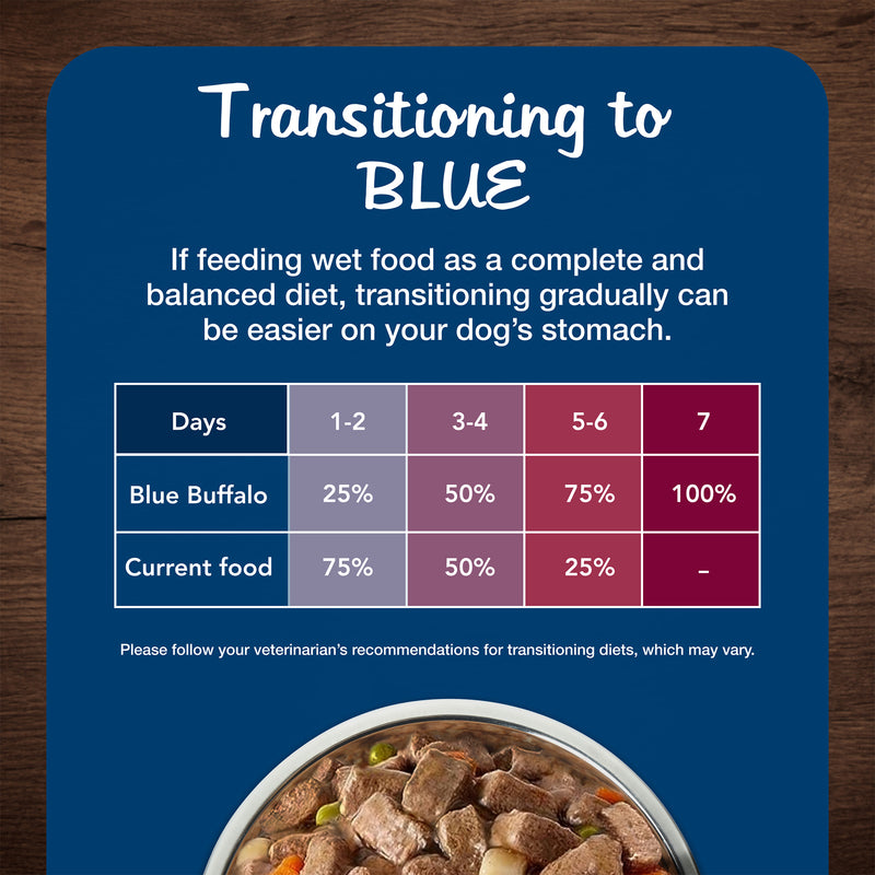 Blue Buffalo Blue's Stew Grain-Free Wet Dog Food, Made with Natural Ingredients, Hearty Beef Stew, 12.5-oz. Can
