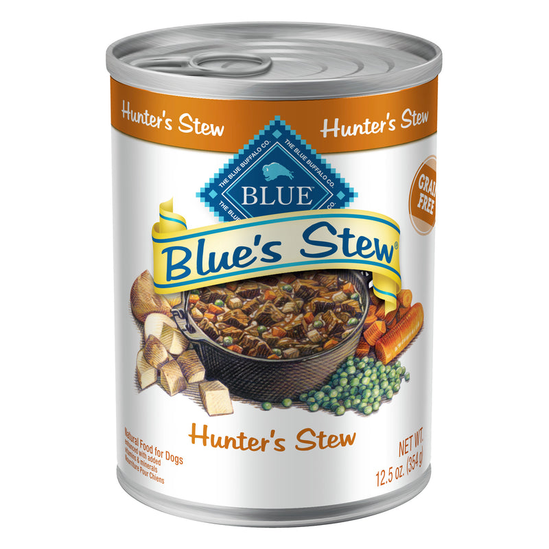 Blue Buffalo Blue's Stew Natural Wet Dog Food, Made with Natural Ingredients, Hunter's Stew, 12.5-oz. Can