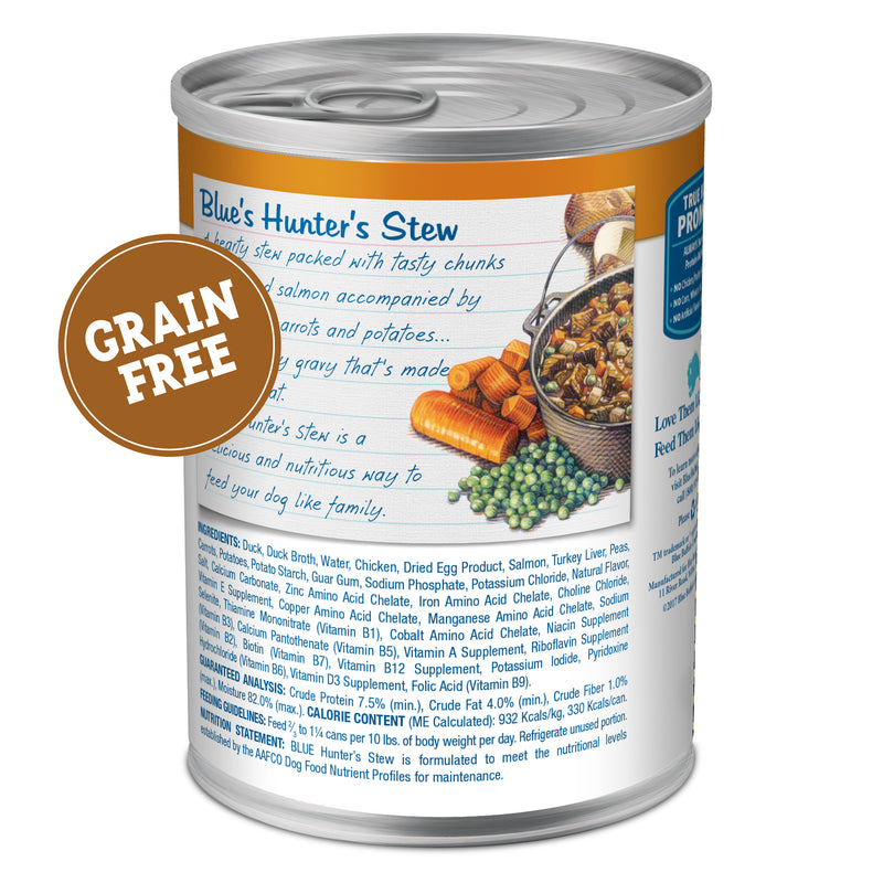 Blue Buffalo Blue's Stew Natural Wet Dog Food, Made with Natural Ingredients, Hunter's Stew, 12.5-oz. Can