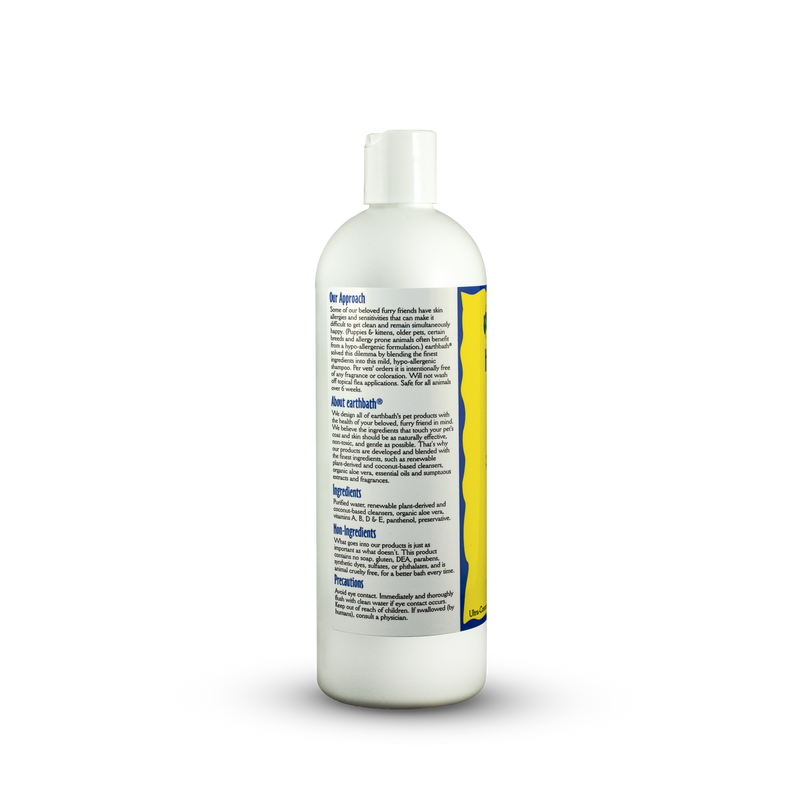 earthbathå¨ Hypoallergenic Shampoo, Fragrance Free, 16 oz