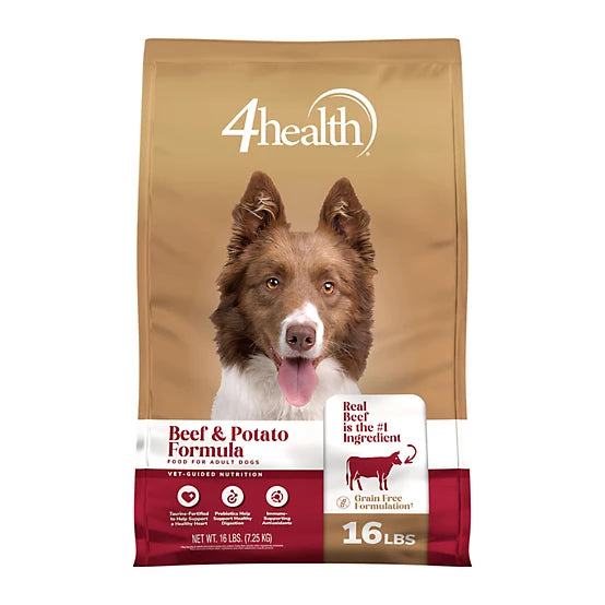 4health Grain Free Adult Beef and Potato Formula Dry Dog Food